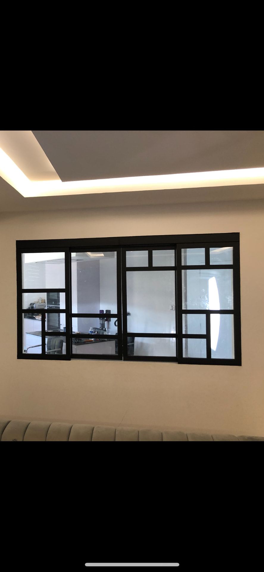 Verrière de cuisine style atelier