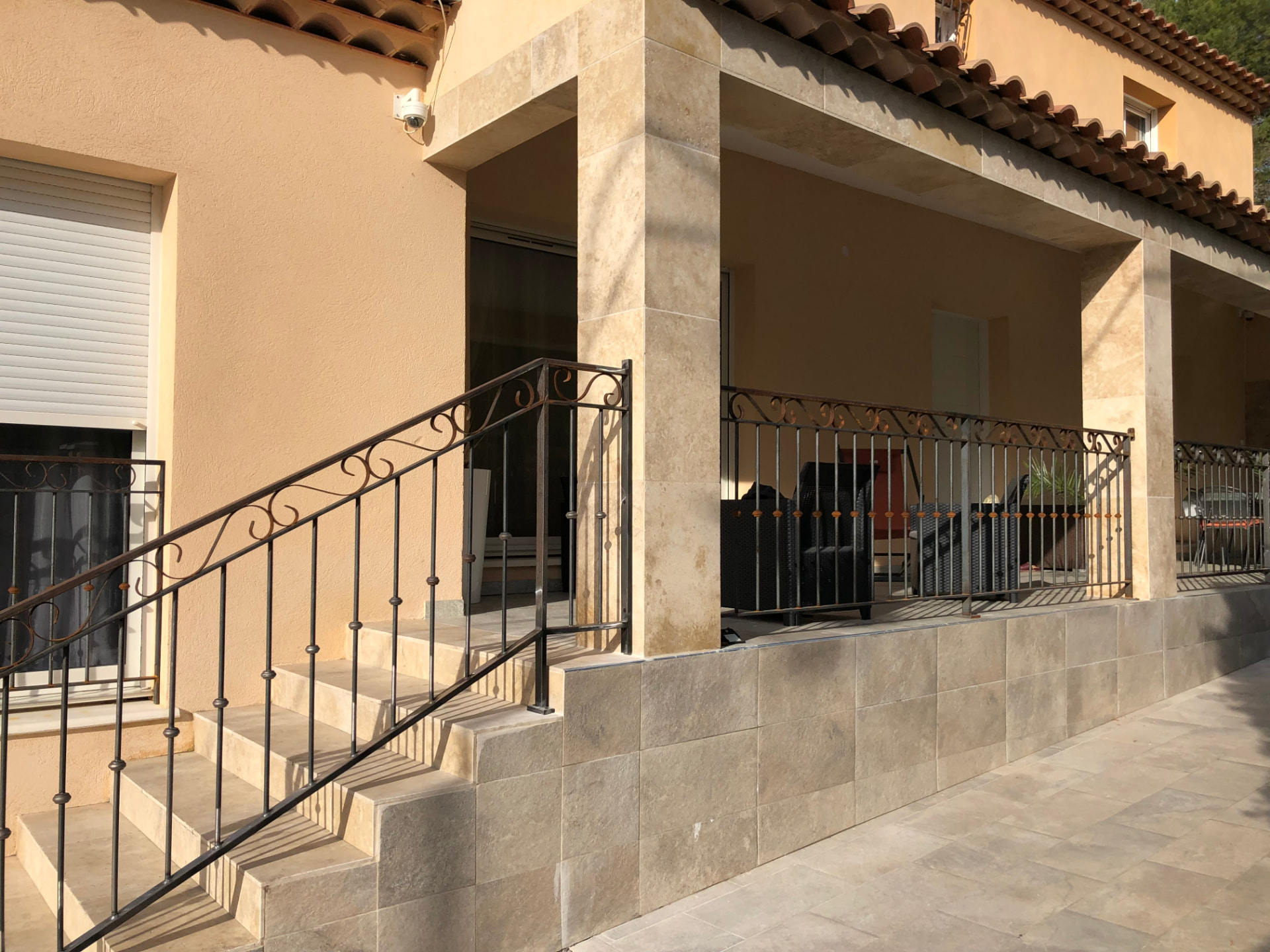 Rampe & balcon en fer forgé
